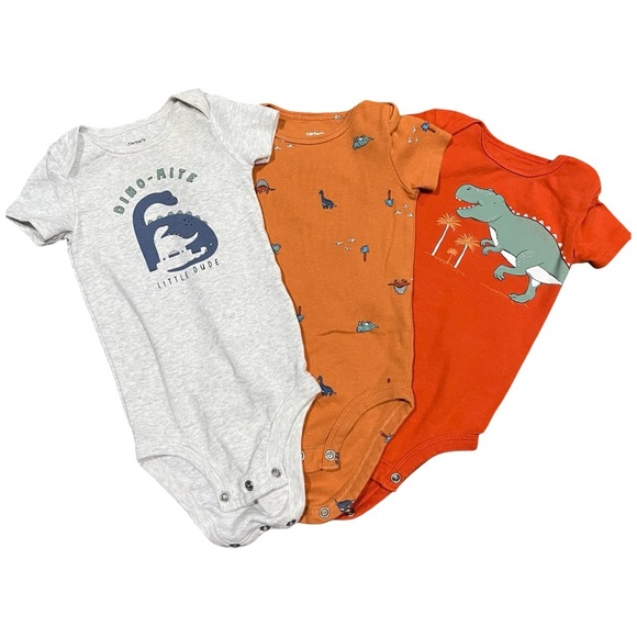 Dino Dude 3pc Onsie Bundle size 9m - Picture 3 of 5